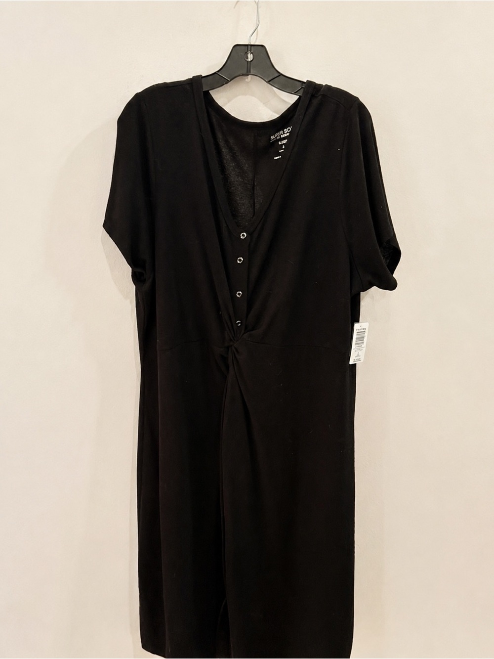 NWT Torrid Midi Twist Front Lounge Super Soft Plush Dress Size 3 (22/24)